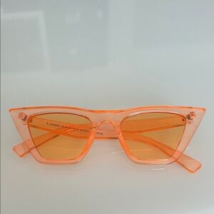 Urban Outfitters Orange Cat-Eye Sunglasses